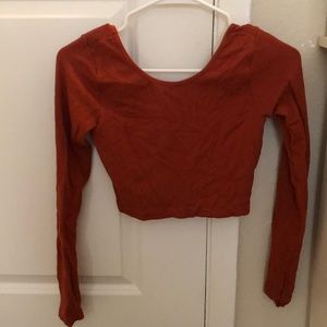 Forever 21 orange crop top SMALL